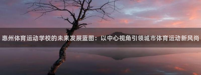 尊龙官方正版app集团官网首页：惠州体育运动学校的未来发展蓝