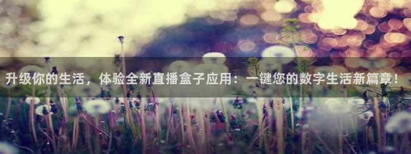 黑白直播nba赛事免费观看：升级你的生活，体验全新直播盒子应用：一键您的数字生活新篇章！
