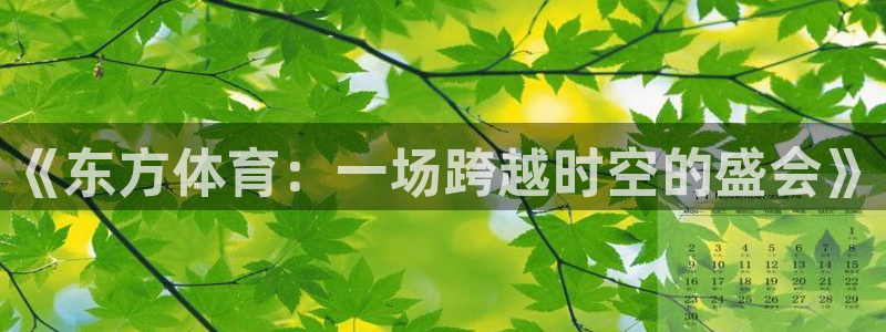 nba黑白直播免费观看直播：《东方体育：一场跨越时空的盛会》